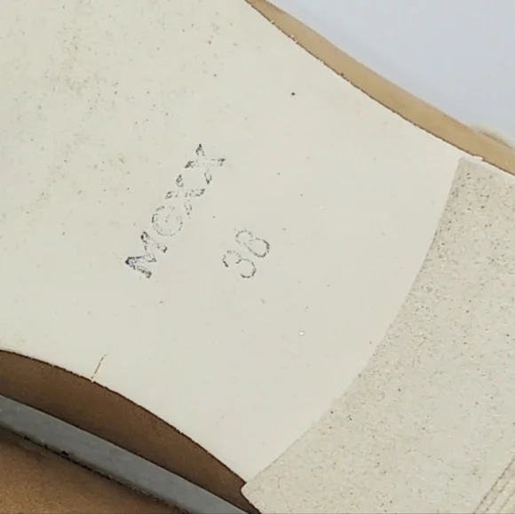 Mexx Tan Leather Women's Wingtip Brogue Shoes - Picture 6 of 13